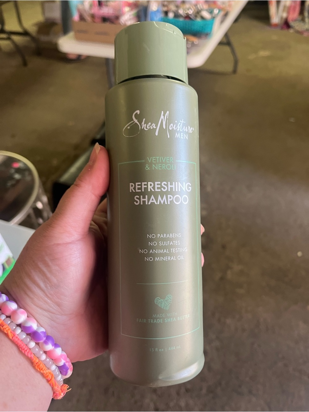 Shea Moisture Refreshing Shampoo - Sage Green Bottle